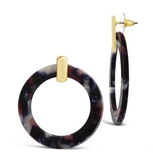 Resin Stud Drop Earring NWT